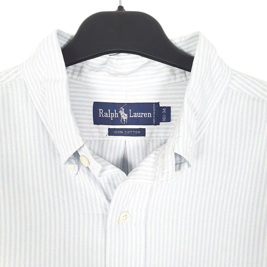 Mens White Ralph Lauren Oxford Long Sleeve Shirt