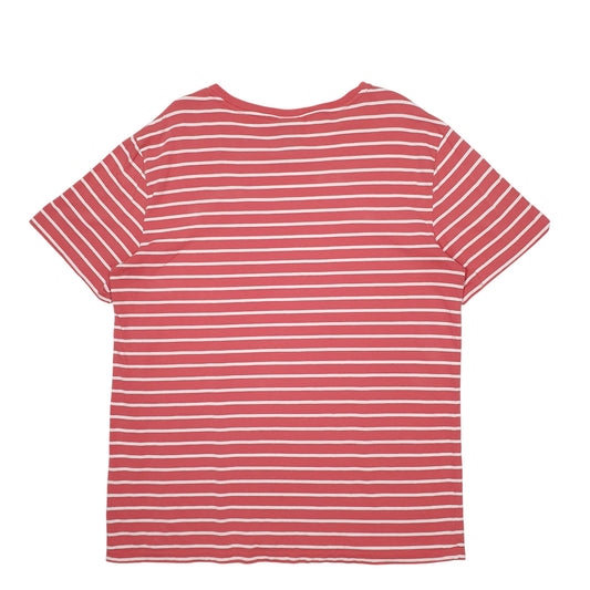Mens Red Polo Ralph Lauren Stripes Short Sleeve T Shirt
