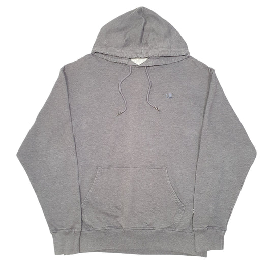 Mens Grey Champion Hoodie Jumper