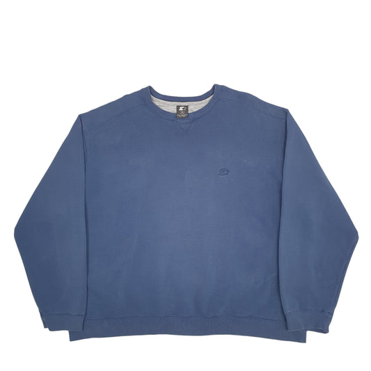Mens Navy Starter Crewneck Jumper
