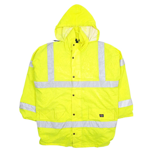 Mens Yellow Dickies Hi-vis Coat
