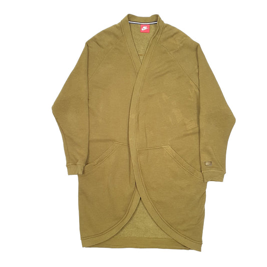 Womens Khaki Nike Gown Cardigan Shawl Top Sweater V Neck Jumper