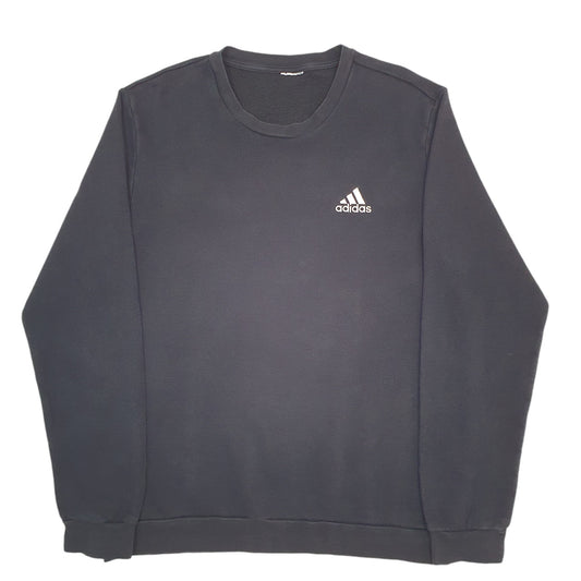 Mens Black Adidas Crewneck Jumper