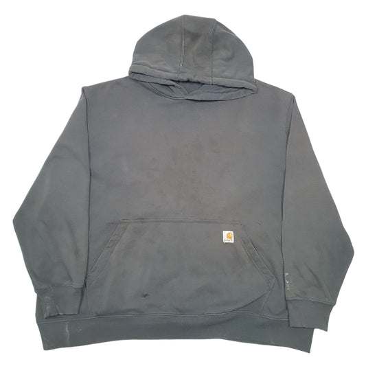 Mens Black Carhartt Workwear Rain Defender Hoodie Jumper