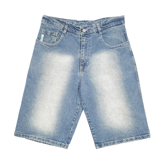 Mens Blue Lacoste Baggy Jorts Jean Denim Shorts