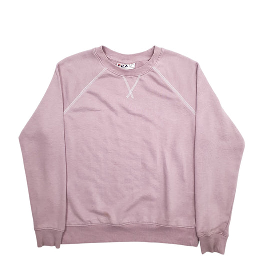 Womens Pink Fila Crewneck Jumper
