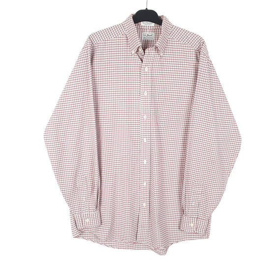 Mens White L.L.Bean Long Sleeve Shirt