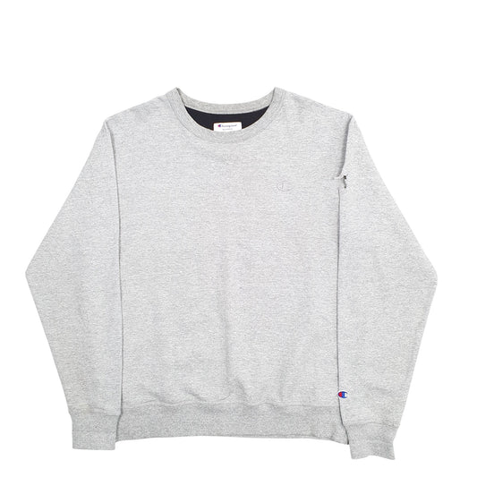 Mens Grey Champion Crewneck Jumper