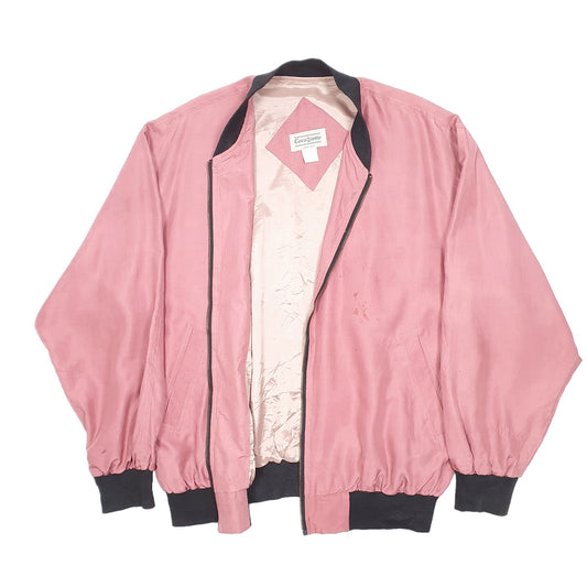 Mens Pink Coco Ziello Silk Vintage 90s Coat