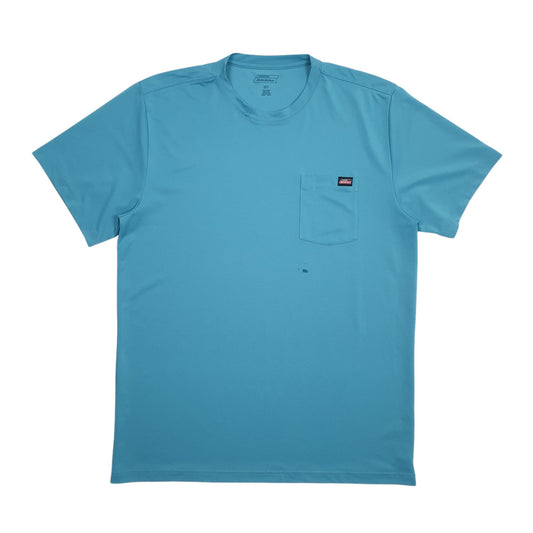 Mens Blue Dickies Active Wear Short Sleeve T Shirt
