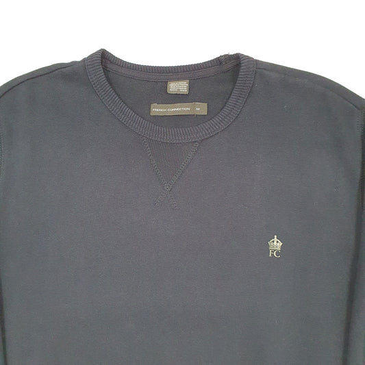 Mens Navy French Connection Crewneck Jumper