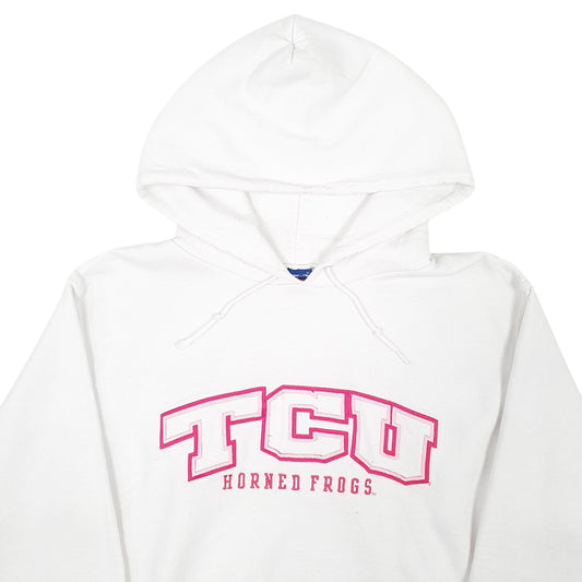 Womens White Champion TCU Horned Frogs Hoodie Jumper
