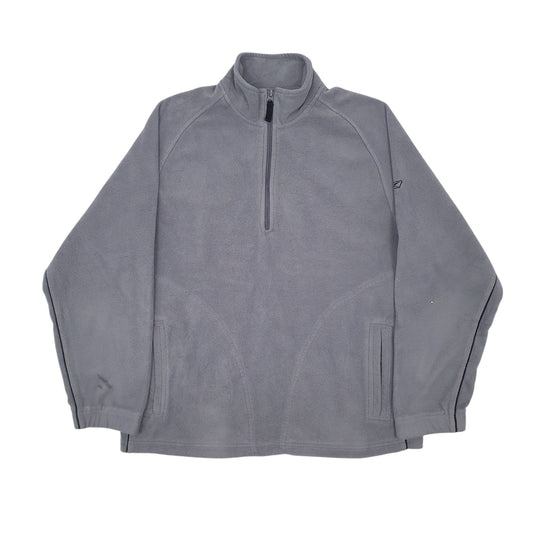 Mens Grey Reebok Quarter Zip Jumper