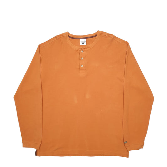 Mens Orange Columbia Sportswear Long Sleeve T Shirt