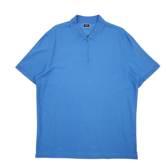 Mens Blue Charles Tyrwhitt Short Sleeve Polo Shirt