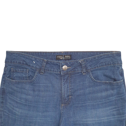 Womens Blue Lee Mid Rise Stretch Fit Casual JeansW34 L28