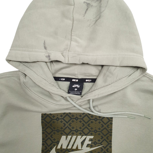Mens Green Nike SB Skateboarding Hoodie Jumper