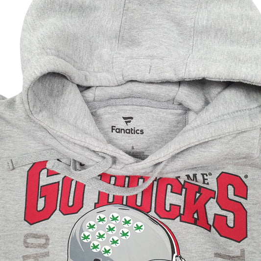 Mens Grey Fanatics NFL Football Rose Bowl Ohio State Hoodie Jumper