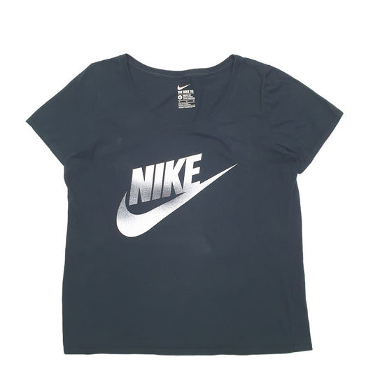 Womens Black Nike Short Sleeve T Shirt