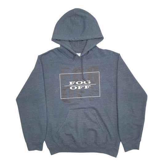 Mens Grey Gildan Fog Off Hoodie Jumper