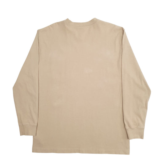 Mens Beige Dickies Long Sleeve T Shirt