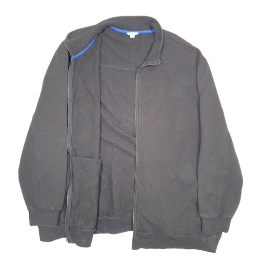 Mens Black Calvin Klein Full Zip Jumper