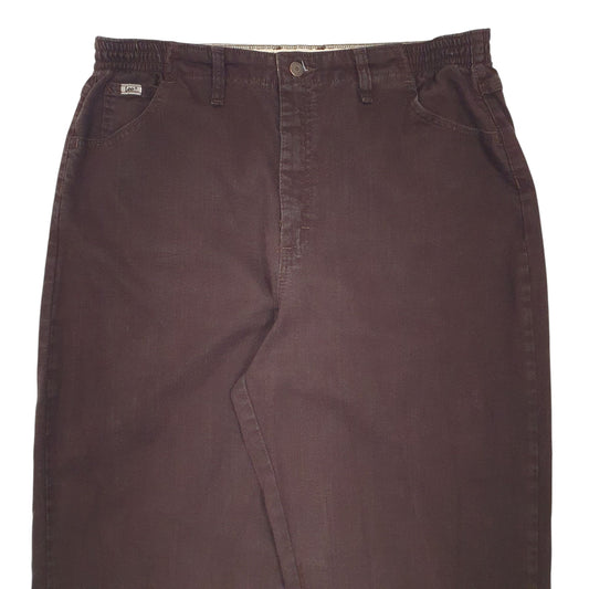 Womens Brown Lee Side Elastic JeansW36 L31