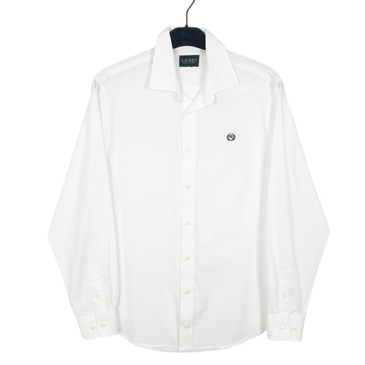 Mens White Ralph Lauren Long Sleeve Shirt