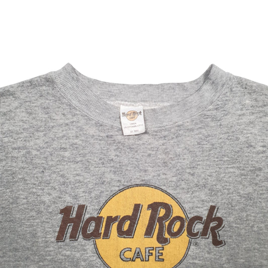 Mens Grey Hard Rock Cafe Hard Rock Cafe London Spellout Crewneck Jumper