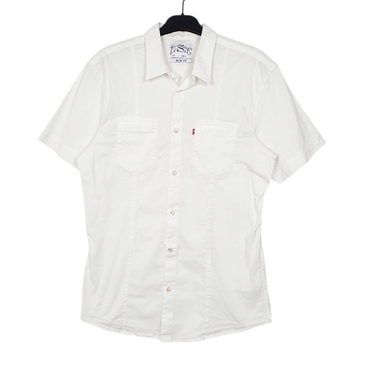Womens White Levis Short Sleeve Shirt