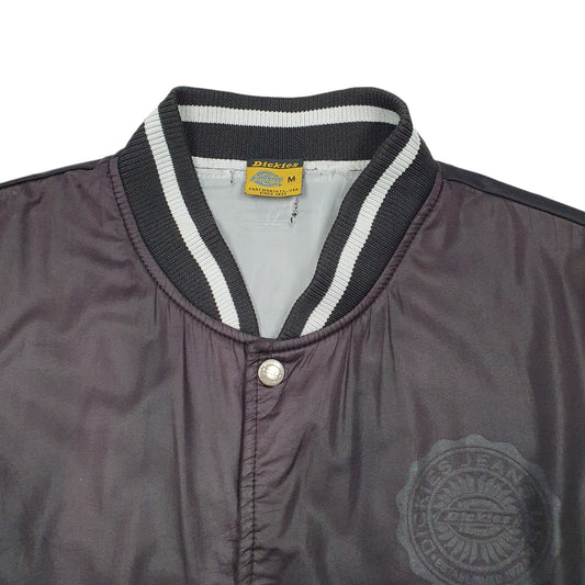 Mens Black Dickies Varsity Coach Baseball Coat