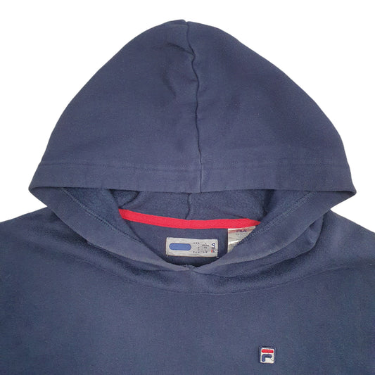 Mens Navy Fila Hoodie Jumper