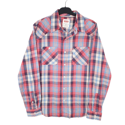Mens Red Levis Long Sleeve Shirt