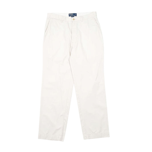 Mens White Polo Ralph Lauren Chino Trousers