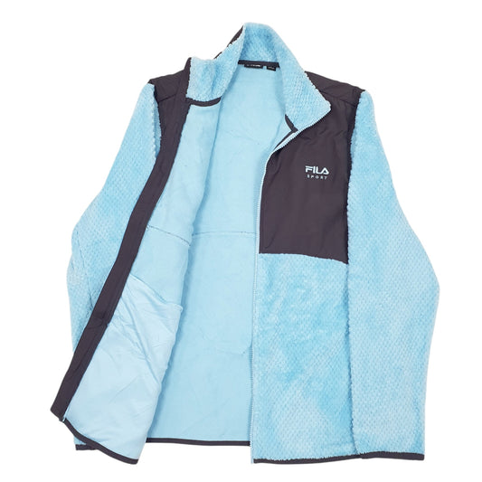 Womens Blue Fila Full Zip Jumper
