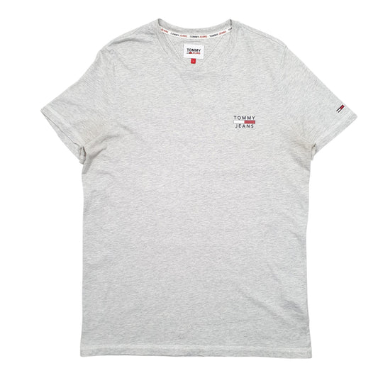 Mens Grey Tommy Hilfiger Jeans Short Sleeve T Shirt