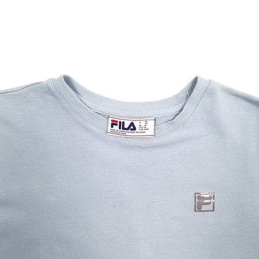 Womens Blue Fila Crewneck Jumper