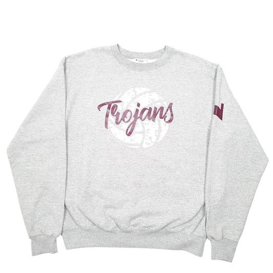Mens Grey Champion Trojans Volleyball Crewneck Jumper