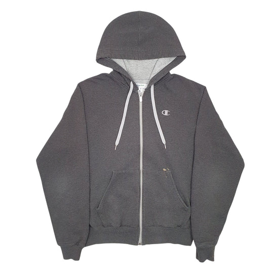 Mens Grey Champion Full Zip Jumper
