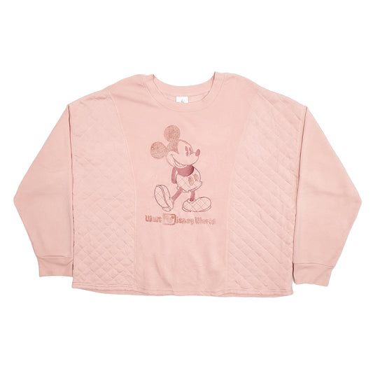 Womens Pink Disney Crewneck Jumper