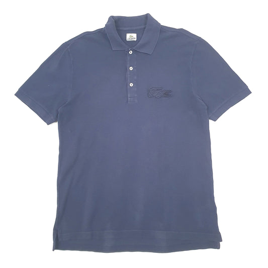 Mens Navy Lacoste Short Sleeve Polo Shirt