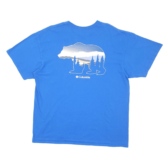 Mens Blue Columbia Sportswear Short Sleeve T Shirt
