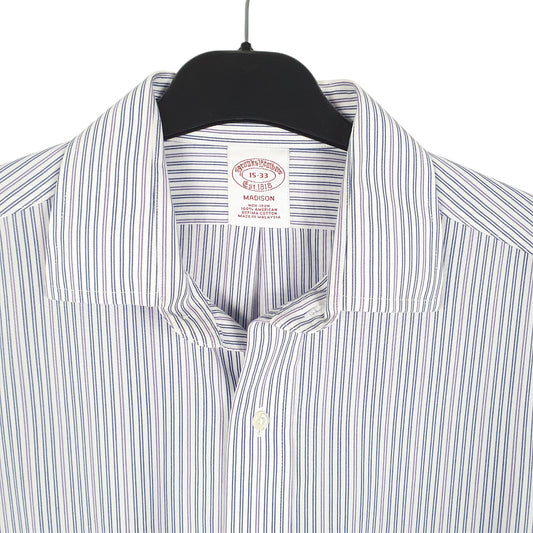Mens White Brooks Brothers Madison Long Sleeve Shirt