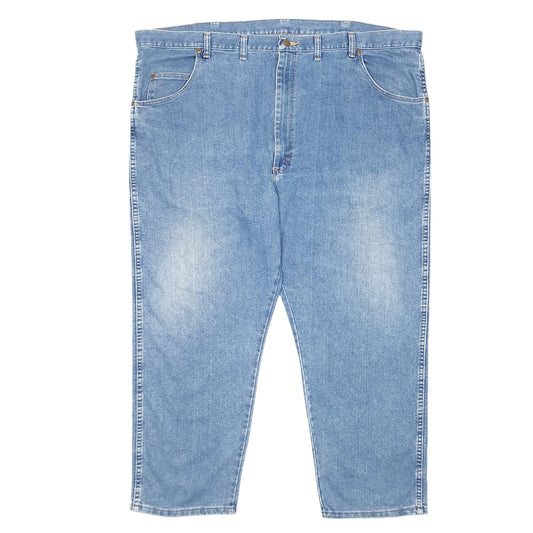 Mens Blue Wrangler Rugged Wear Casual JeansW48 L28