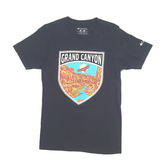 Mens Black Columbia Sportswear Grand Canyon Short Sleeve T Shirt