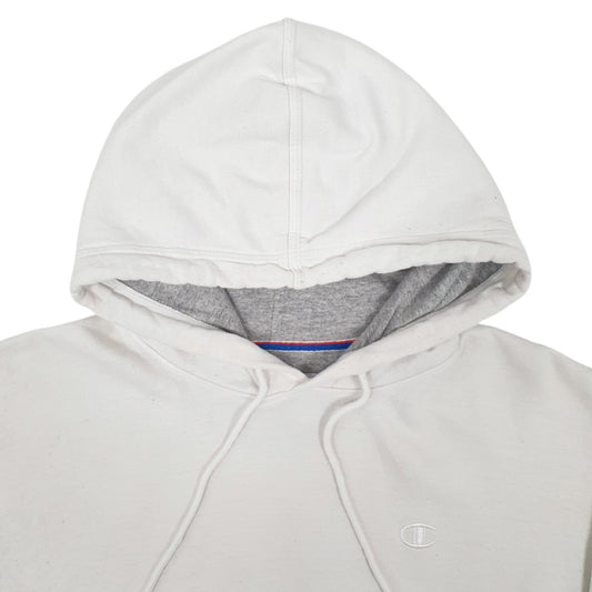 Mens White Champion Hoodie Jumper