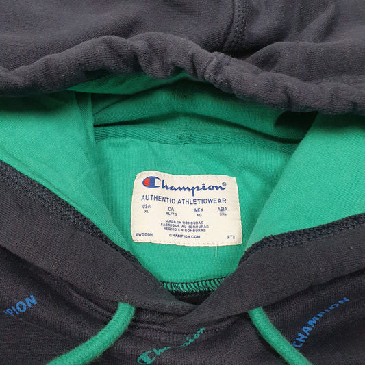 Mens Navy Champion Hoodie Jumper