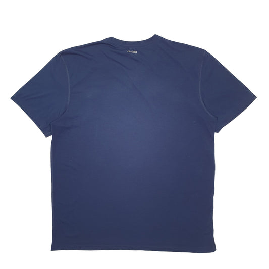 Mens Navy Adidas Short Sleeve T Shirt