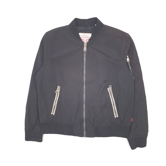 Womens Black Levis Harrington Windbreaker Coat