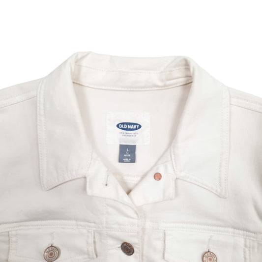 Womens Cream Old Navy Full Zip Coat